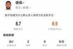 德佩本场5射2正进2球 2关键传球+21丢失球权 获评8.7分最高
